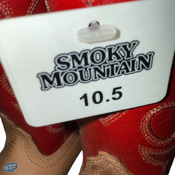 Smoky Mountain Kids/Boys Brown/Red Cowboy/Western Pull On Boots | NEW! - Picture 7 of 10